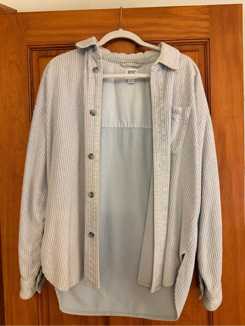Urban Outfitters BDG light blue ribbed button up